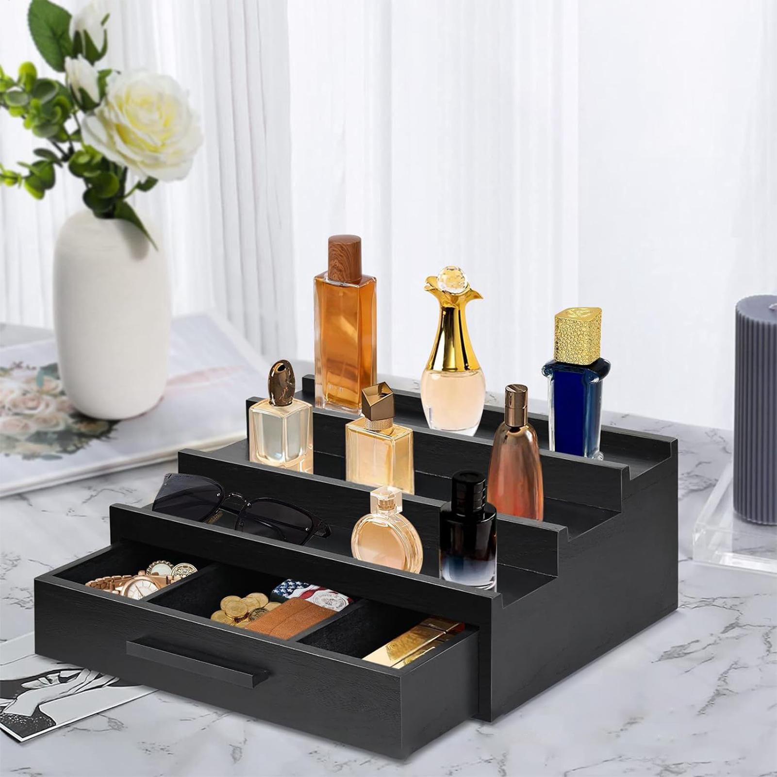 Perfume Fragrance Types For Men - Organizzatore per Profumi a Tre Livelli,