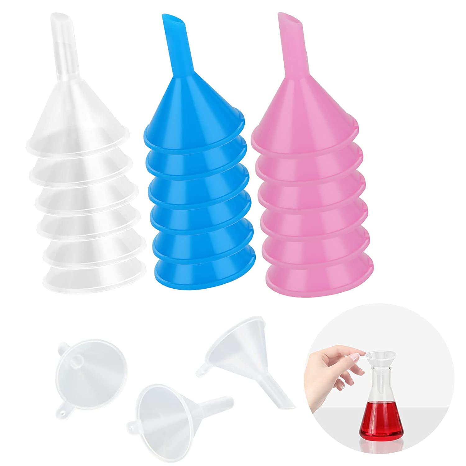 Perfume Fragrance Lab - Mini imbuto in plastica trasparente da