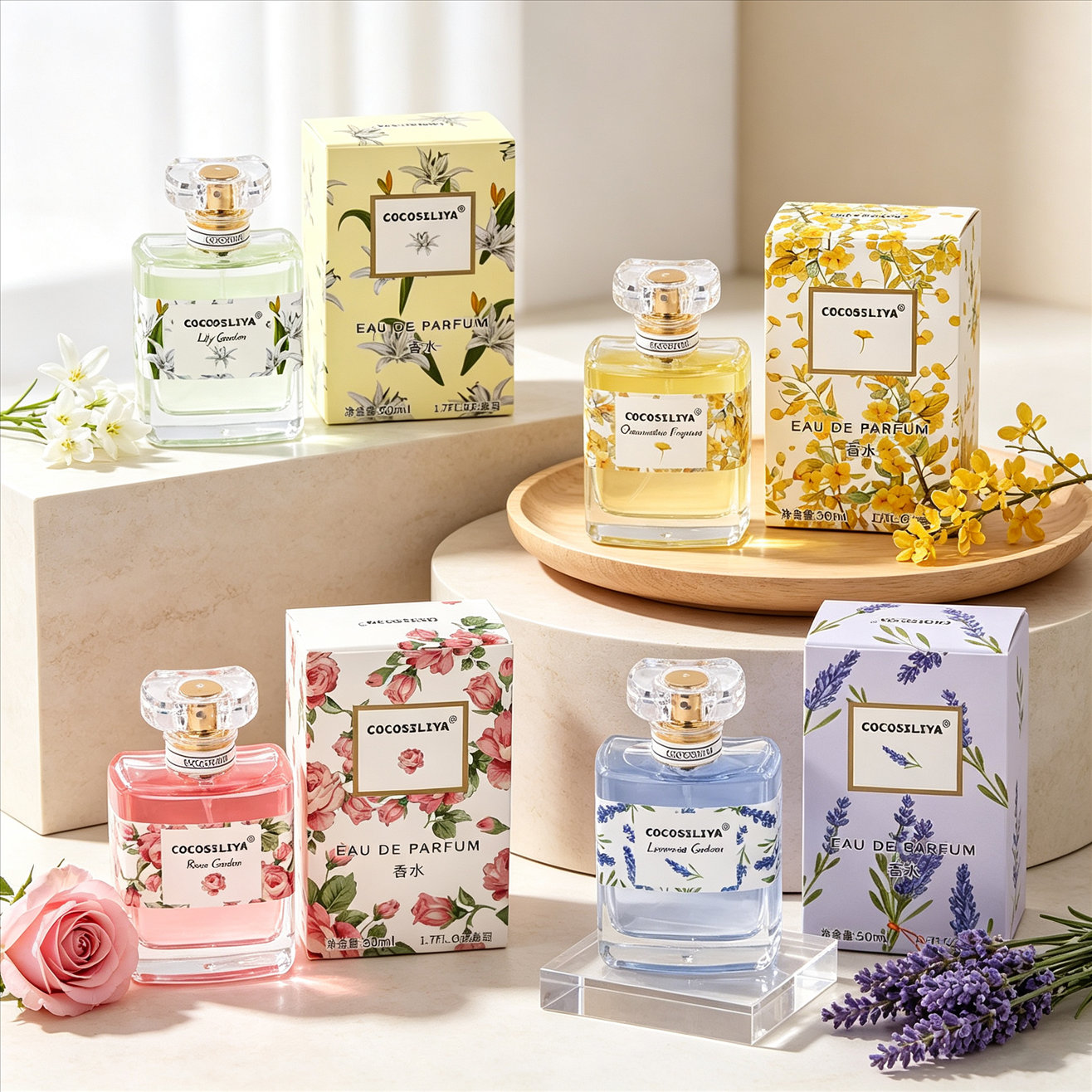 Perfume Fragrance Rose - Profumo da donna COCOSILIYA, confezione da