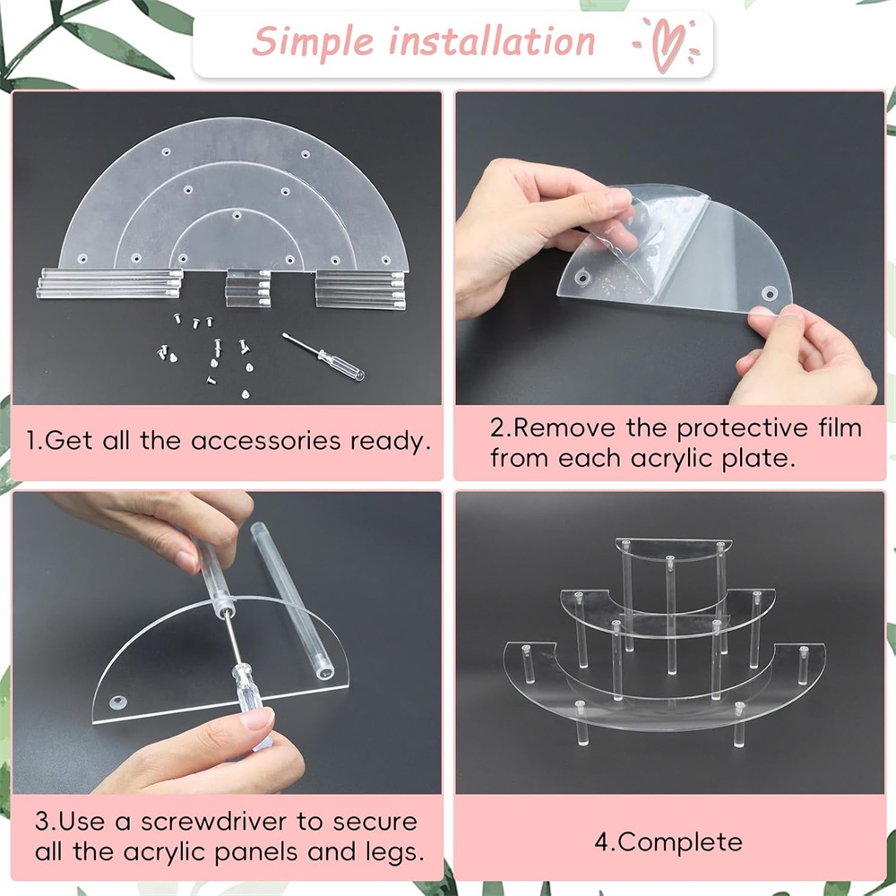 Espositore in Acrilico a 3 Liv - Perfume Fragrance Holder recensione e prezzo