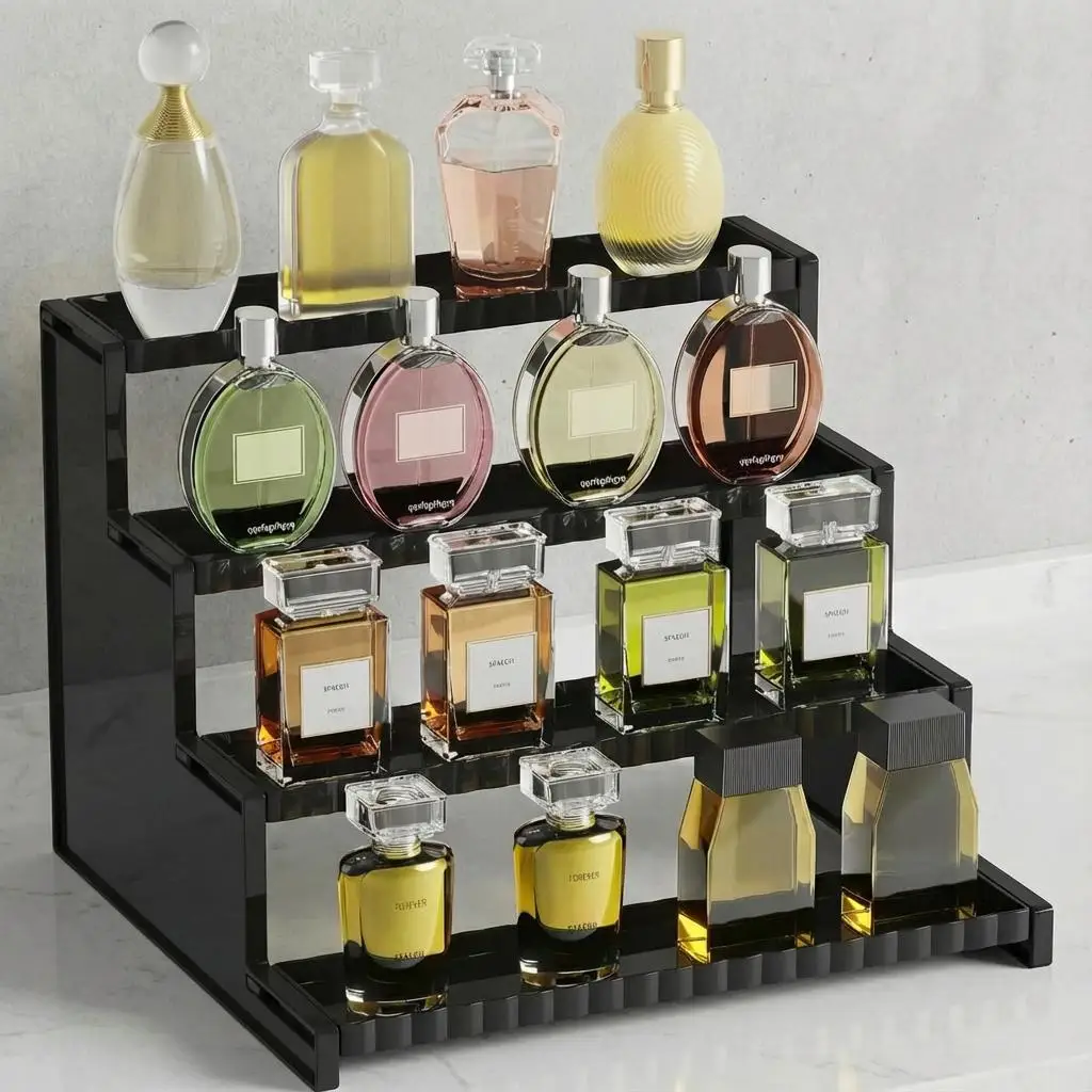 Espositore Nero a 4 Livelli da - Perfume Fragrance Holder recensione e prezzo